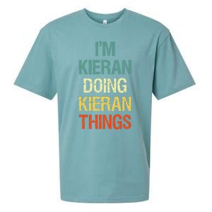 IM Kieran Doing Kieran Things Personalized First Name Gift Sueded Cloud Jersey T-Shirt