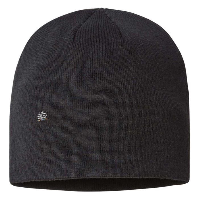 I Know Everything Happens For A Reason But Wtf Sustainable Beanie