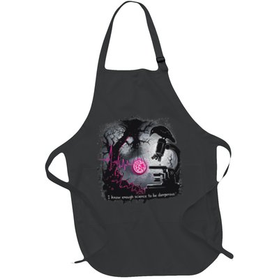 I Know Enough Science To Be Dangerous – Stem Goth Design Full-Length Apron With Pockets