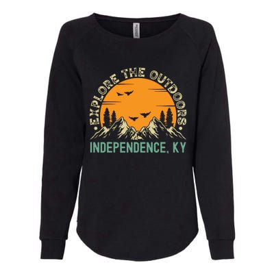 Independence Kentucky Explore The Outdoors Womens California Wash Sweatshirt