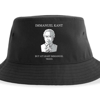 Immanuel Kant Funny Philosophy Saying Gift Sustainable Bucket Hat