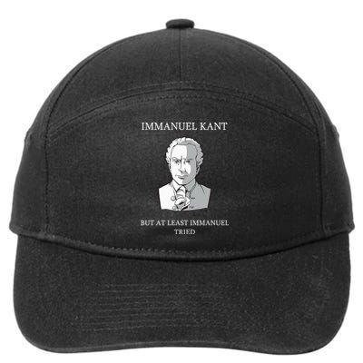 Immanuel Kant Funny Philosophy Saying Gift 7-Panel Snapback Hat