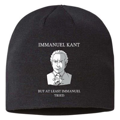 Immanuel Kant Funny Philosophy Saying Gift Sustainable Beanie