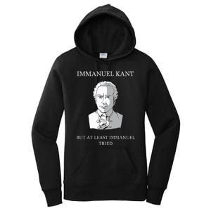 Immanuel Kant Funny Philosophy Saying Gift Women's Pullover Hoodie