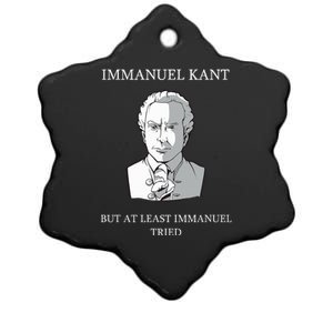 Immanuel Kant Funny Philosophy Saying Gift Ceramic Star Ornament