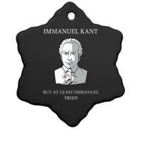 Immanuel Kant Funny Philosophy Saying Gift Ceramic Star Ornament