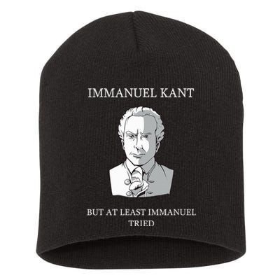 Immanuel Kant Funny Philosophy Saying Gift Short Acrylic Beanie