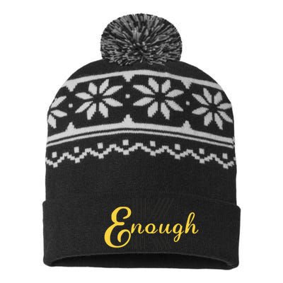 Im Kenough Funny Movie Slogan Fashion Statement Kenergy Trendy Saying USA-Made Snowflake Beanie