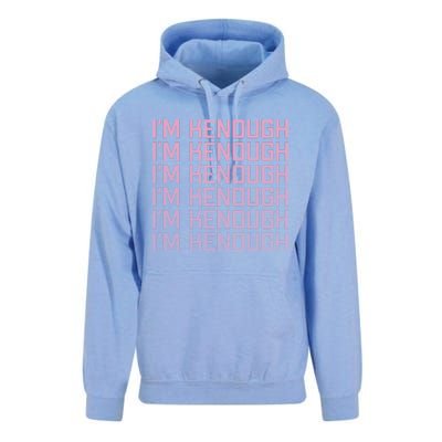 Im Kenough Funny Movie Slogan Fashion Statement Kenergy Trendy Saying Ringer Unisex Surf Hoodie