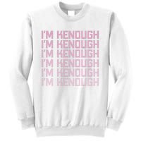 Im Kenough Funny Movie Slogan Fashion Statement Kenergy Trendy Saying Ringer Sweatshirt