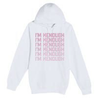 Im Kenough Funny Movie Slogan Fashion Statement Kenergy Trendy Saying Ringer Premium Pullover Hoodie