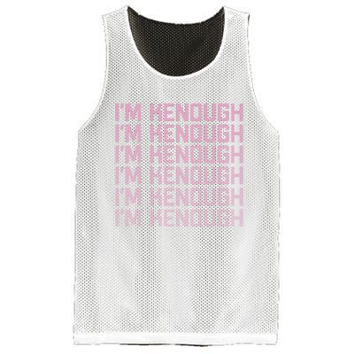 Im Kenough Funny Movie Slogan Fashion Statement Kenergy Trendy Saying Ringer Mesh Reversible Basketball Jersey Tank