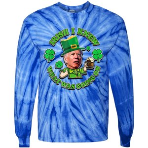 I Knew Funny Gift Tie-Dye Long Sleeve Shirt