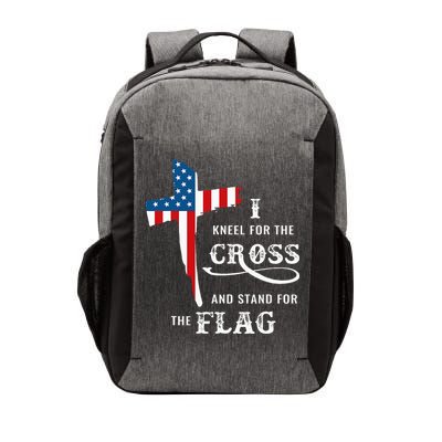 I Kneel For The Cross And Stand For The Flag Vector Backpack
