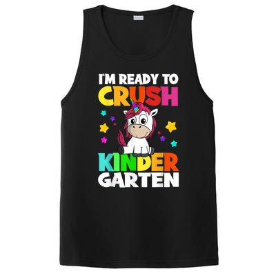 Ids Kinder Girl Unicorn First Day Of Kindergarten PosiCharge Competitor Tank