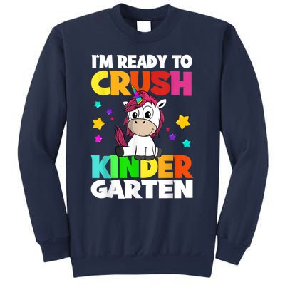 Ids Kinder Girl Unicorn First Day Of Kindergarten Sweatshirt