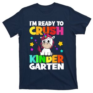 Ids Kinder Girl Unicorn First Day Of Kindergarten T-Shirt