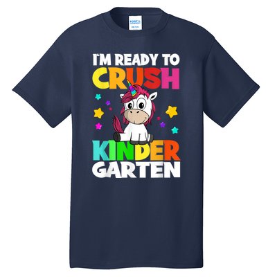 Ids Kinder Girl Unicorn First Day Of Kindergarten Tall T-Shirt