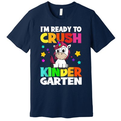 Ids Kinder Girl Unicorn First Day Of Kindergarten Premium T-Shirt