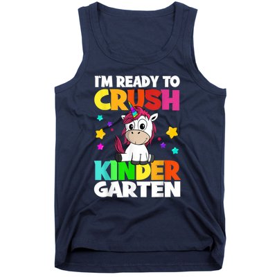 Ids Kinder Girl Unicorn First Day Of Kindergarten Tank Top