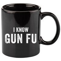 I Know Gun Fu Funny Gun Lover Gun Kata Bullet Ballet Gymnastic Gunplay 11oz C Handle Ceramic Mug