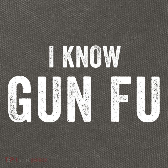 I Know Gun Fu Funny Gun Lover Gun Kata Bullet Ballet Gymnastic Gunplay Cotton Canvas Backpack