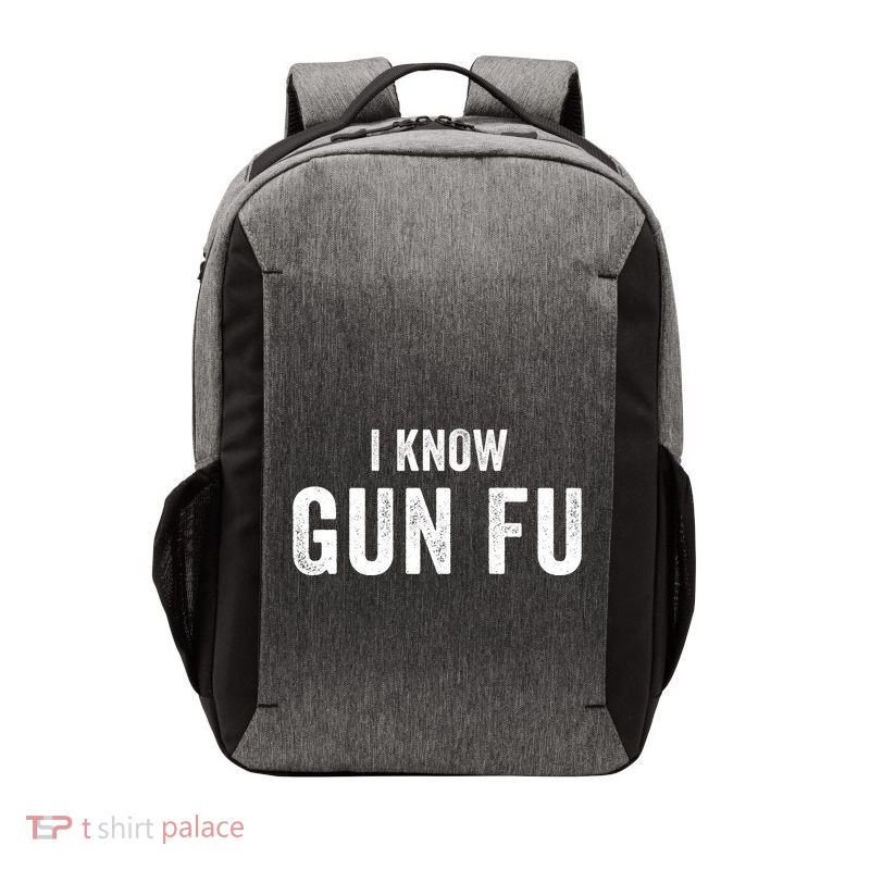 I Know Gun Fu Funny Gun Lover Gun Kata Bullet Ballet Gymnastic Gunplay Vector Backpack