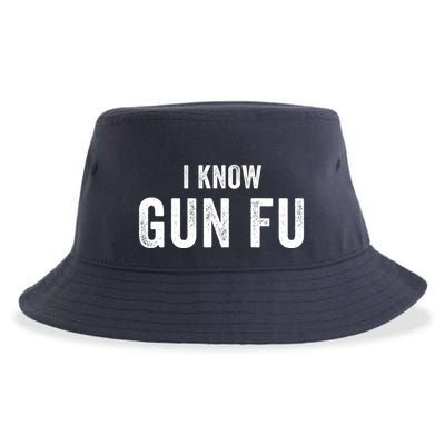 I Know Gun Fu Funny Gun Lover Gun Kata Bullet Ballet Gymnastic Gunplay Sustainable Bucket Hat