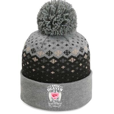 I Know Heaven Is A Beautiful Place They Have My Mom Gift The Baniff Cuffed Pom Beanie