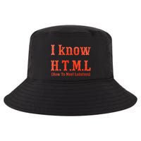 I Know Html How To Meet Lobsters Cool Comfort Performance Bucket Hat