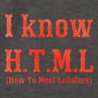 I Know Html How To Meet Lobsters Vector Backpack
