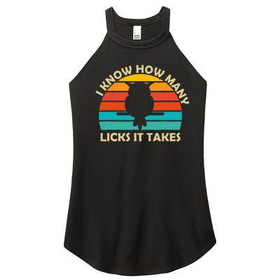 I Know How Many Licks It Takes Funny Candy Lover Lollipop Women's Perfect Tri Rocker Tank