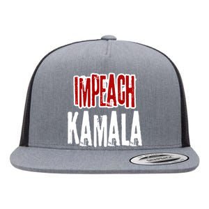 Impeach Kamala Harris Anti Kamala Harris Socialism Flat Bill Trucker Hat