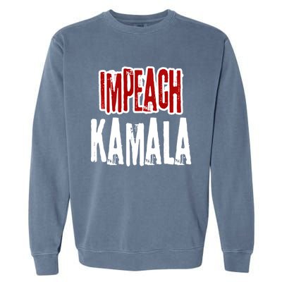 Impeach Kamala Harris Anti Kamala Harris Socialism Garment-Dyed Sweatshirt