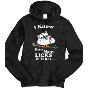 I Know How Many Licks It Takes – Lollipop Joke Owl Graphic Tie Dye Hoodie