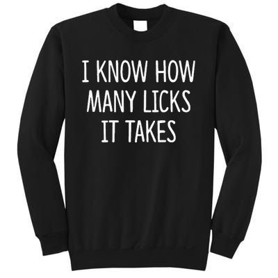 I Know How Many Licks It Takes Sweatshirt