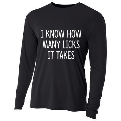 I Know How Many Licks It Takes Cooling Performance Long Sleeve Crew
