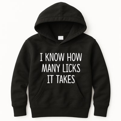 I Know How Many Licks It Takes Kids Hoodie
