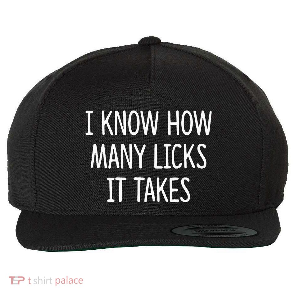 I Know How Many Licks It Takes Wool Snapback Cap