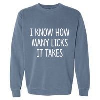 I Know How Many Licks It Takes Garment-Dyed Sweatshirt
