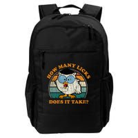 I Know How Many Licks It Takes Funny Owl Distressed Vintage Style Backpack