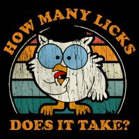 I Know How Many Licks It Takes Funny Owl Distressed Vintage Style Backpack