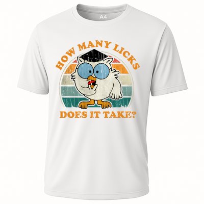 I Know How Many Licks It Takes Funny Owl Distressed Vintage Style Performance Shirt