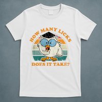 I Know How Many Licks It Takes Funny Owl Distressed Vintage Style T-Shirt