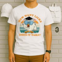 I Know How Many Licks It Takes Funny Owl Distressed Vintage Style T-Shirt