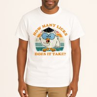 I Know How Many Licks It Takes Funny Owl Distressed Vintage Style Tall T-Shirt