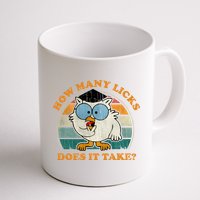 I Know How Many Licks It Takes Funny Owl Distressed Vintage Style Mug