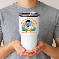I Know How Many Licks It Takes Funny Owl Distressed Vintage Style Tumbler