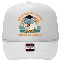 I Know How Many Licks It Takes Funny Owl Distressed Vintage Style Hat