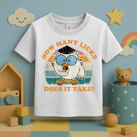 I Know How Many Licks It Takes Funny Owl Distressed Vintage Style Toddler T-Shirt
